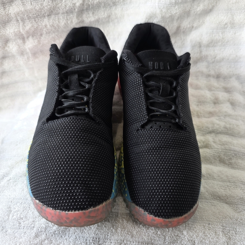 NOBULL Superfabric Unisex Black Sneakers with Colorful Sole - Picture 8 of 9